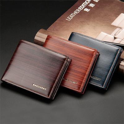 Künstliches Leder für Herren, modisch, Kartenhalter, klassische Geldbörse, Geldbörse, klassisches Design