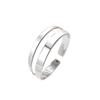 Korean Version of Korean Fashion Temperament Two-line Ring Women's Design Sense Niche Simple Cold Wind Jewelry