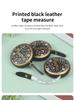 1pcs Portable Retractable Vintage PU Leather Mini Tape Measure Nostalgia Measuring Ruler Vintage Sewn Cm Inch Roll Scale