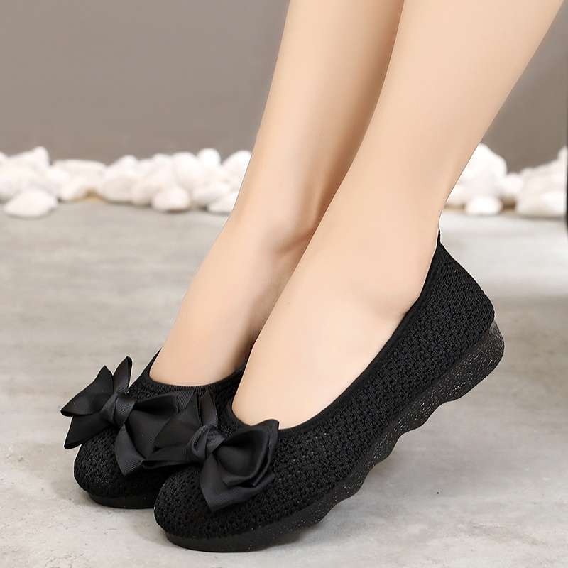 

Весенне-летние старые северные тканевые туфли женские дышащие сетчатые одинарные туфли на шнуровке с полым мягким носком женские туфли на плоской подошве туфли-бини для беременных ш 34