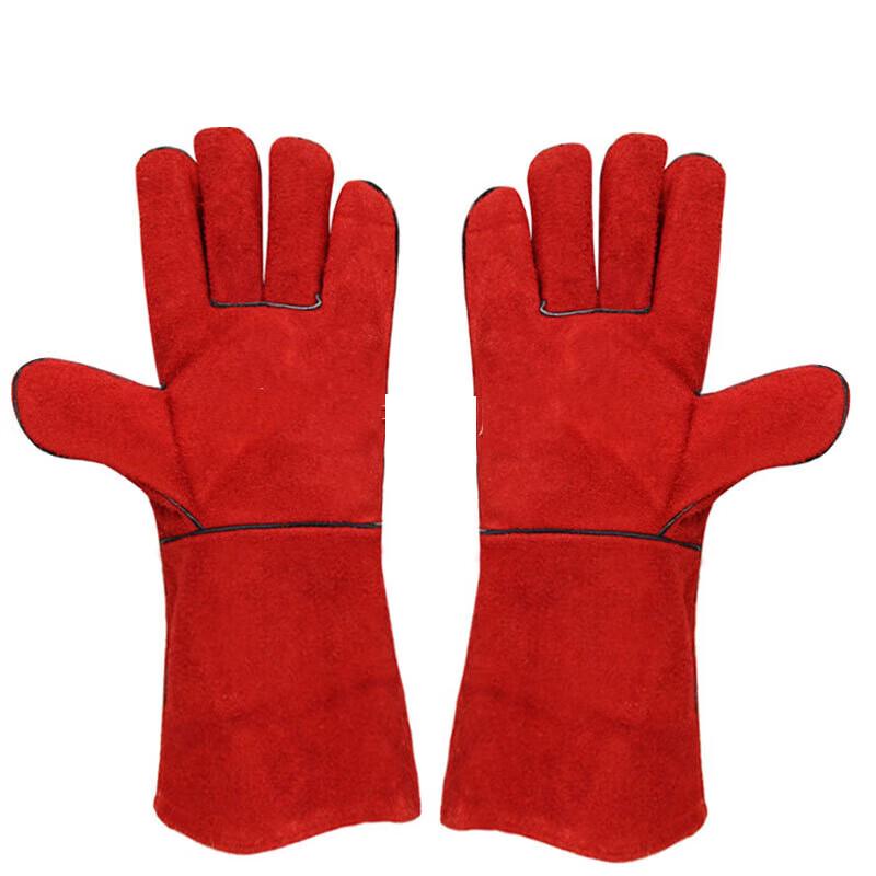 XMSJ Double-Layer Extended Cowhide Welding Gloves