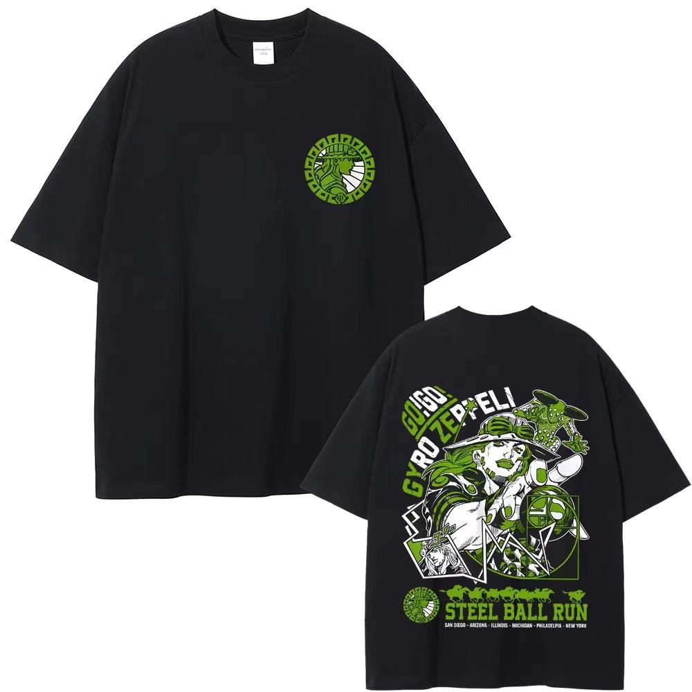 Новая футболка 2026 года с узорами Кё Шуруна и Кё Шоутаро из аниме «Невероятные приключения ДжоДжо» M