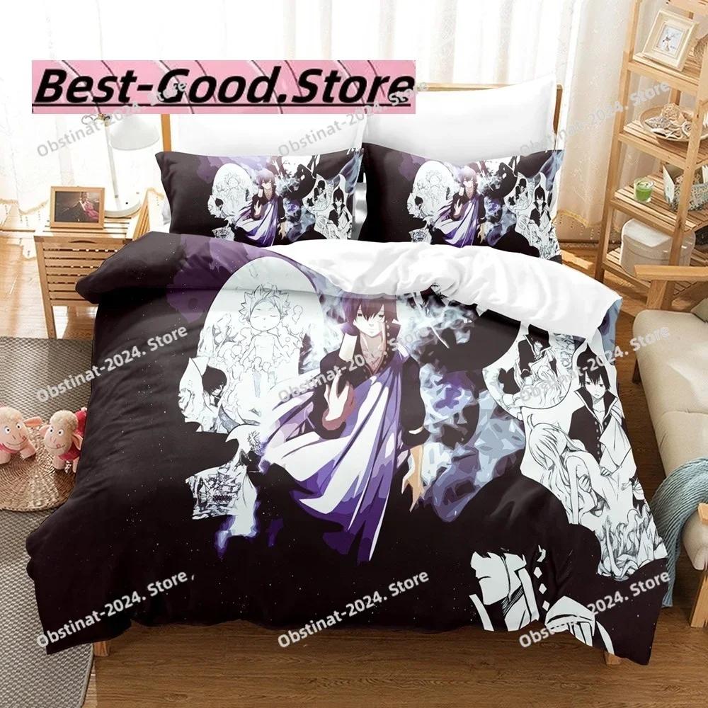 Zeref Dragneel Bedding Set Single Twin Full Queen King Size Bed Set Aldult Kid Bedroom Duvetcover Sets 3D Print bed set 2