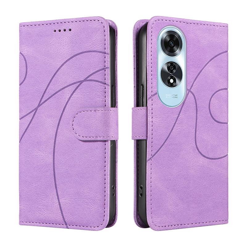 Dream Line Flip A60 Phone Case For OPPO A60 A58 A79 5G A18 A38 A78 5G A 60 79 OPPOA60 Holder Wallet Leather Cover Bags 2024