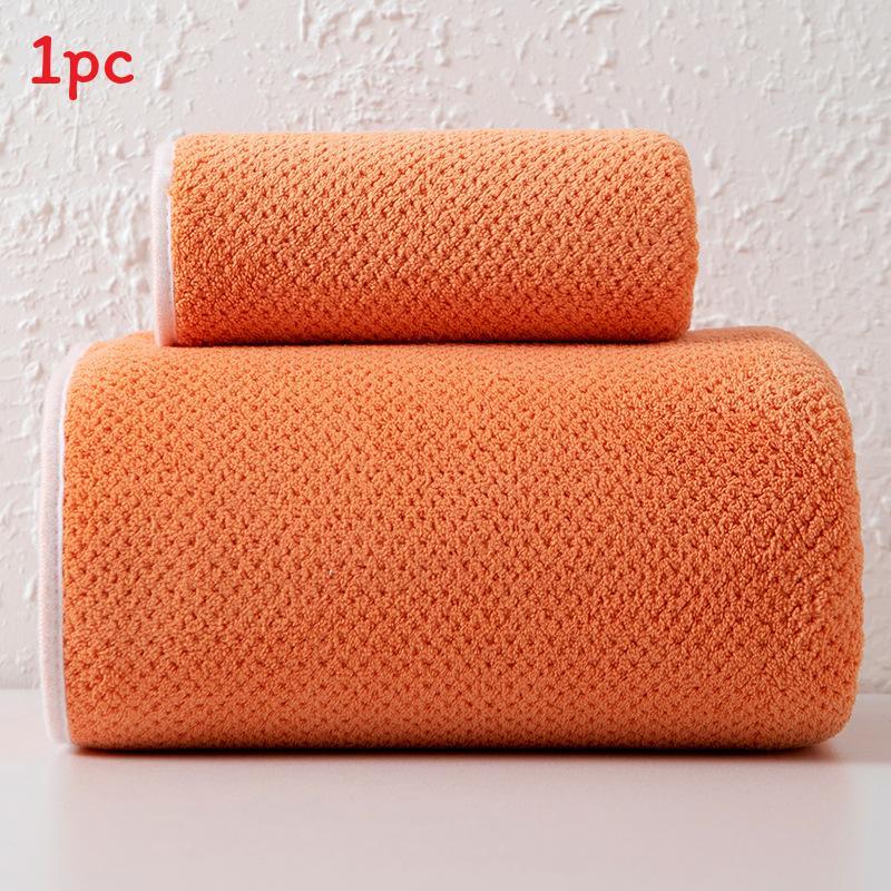 Home Spa Coral Fleece Bath Towel Set With Fast Drying Absorbent For Family Use