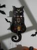 1/2/3-stufiges schwarzes Katzen-Wandregal Holz-Mondphasen schwebende Wandregale Kristallstein-Ausstellungsständer Leiste Hexen-Zimmerdekoration