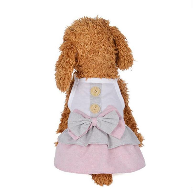 Summer Fashion Cute Cartoon Pet Dog Dresses Lovely Puppy Princess Skirt Wedding Dress