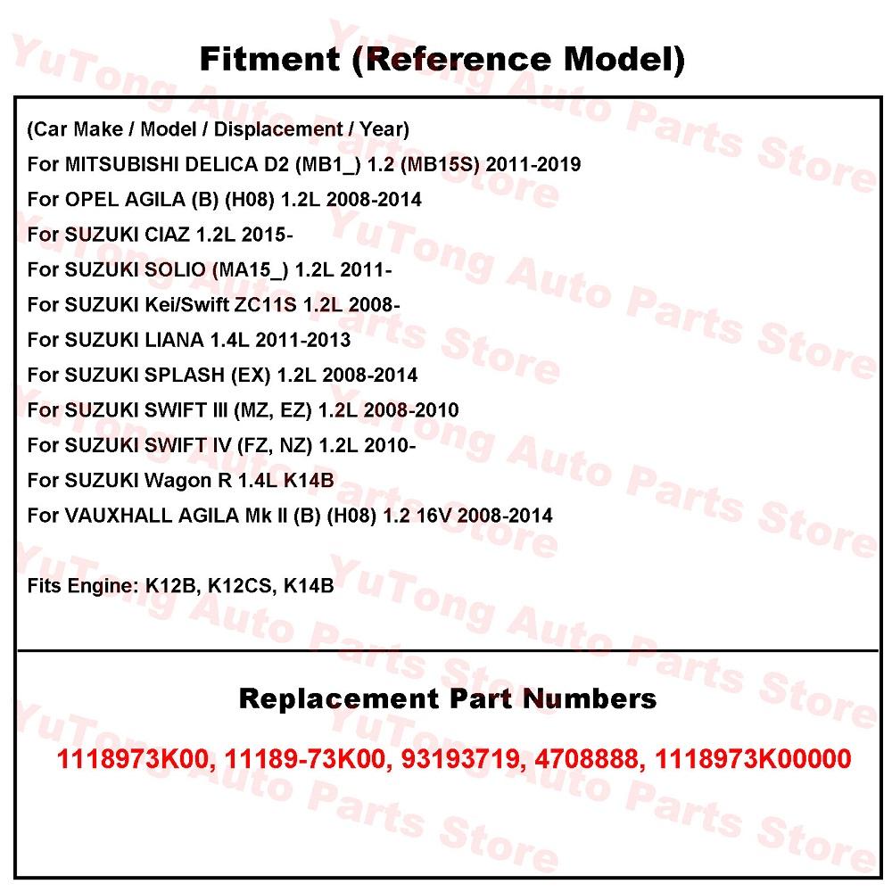 Engine Valve Cover Gasket For SUZUKI SWIFT 2008 2009 2010 Kei LIANA SPLASH OPEL AGILA MITSUBISHI DELICA 2011 K12B K14B Parts Engine Gaskets 6