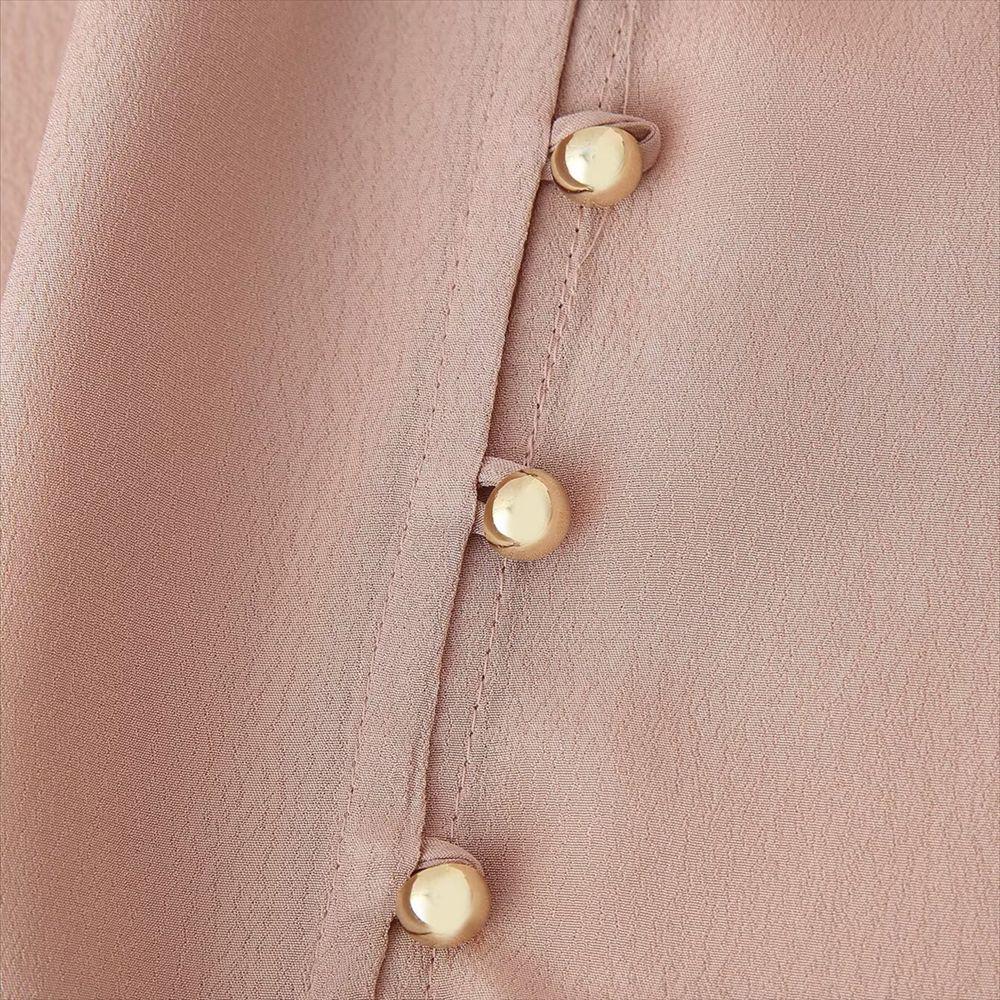 Spring/Summer 2025 Women's Simple Loose Shirt with Gold Buckle Belt