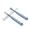 Pet Toothbrush with Travel Case Soft Silicone Brush for Dogs Cats Dual-Sided Ergonomic Removes Bad Breath Essential Oral Care Kit
