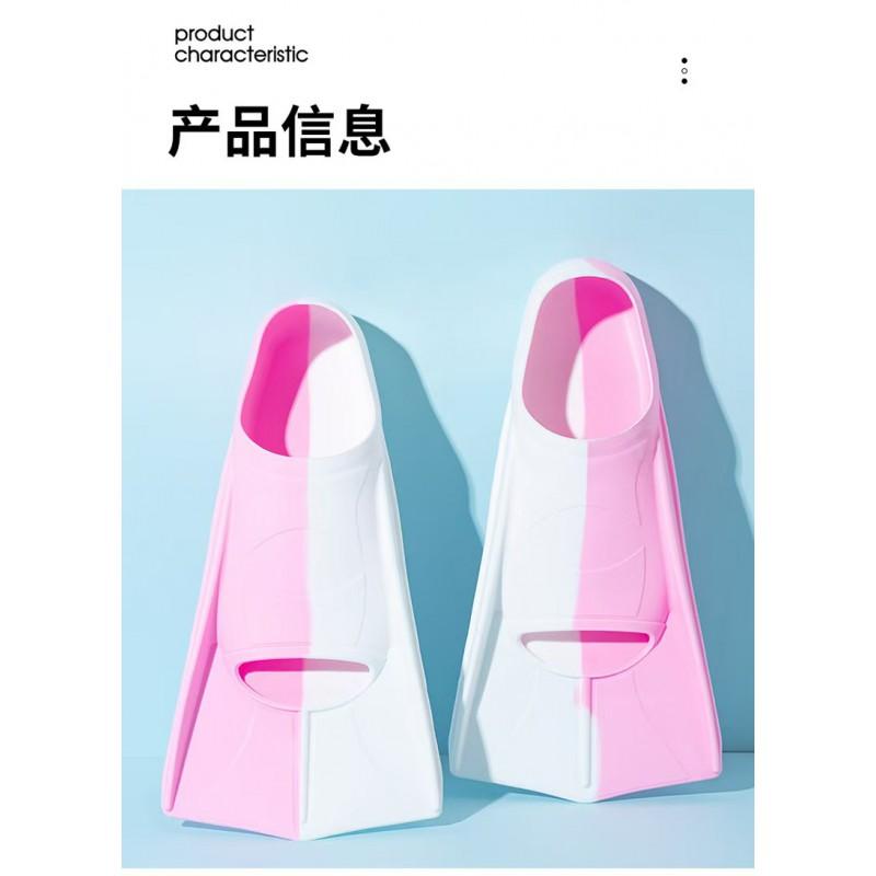 Silicone Swimming Fins Freestyle Breaststroke Snorkeling Training Unisex Adult Kids Size Range