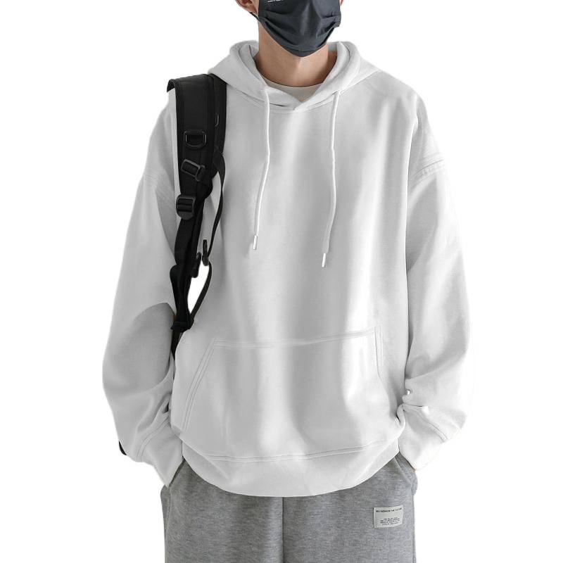 Men's Heavyweight Hooded Sweatshirt - Thick, Cozy & Trendy Long Sleeve Outerwear for Autumn/Winter