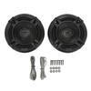 1 Pair 6in 2 Way Coaxial Speakers High Sensitivity Car Audio Tweeter 12V Universal for Automobile