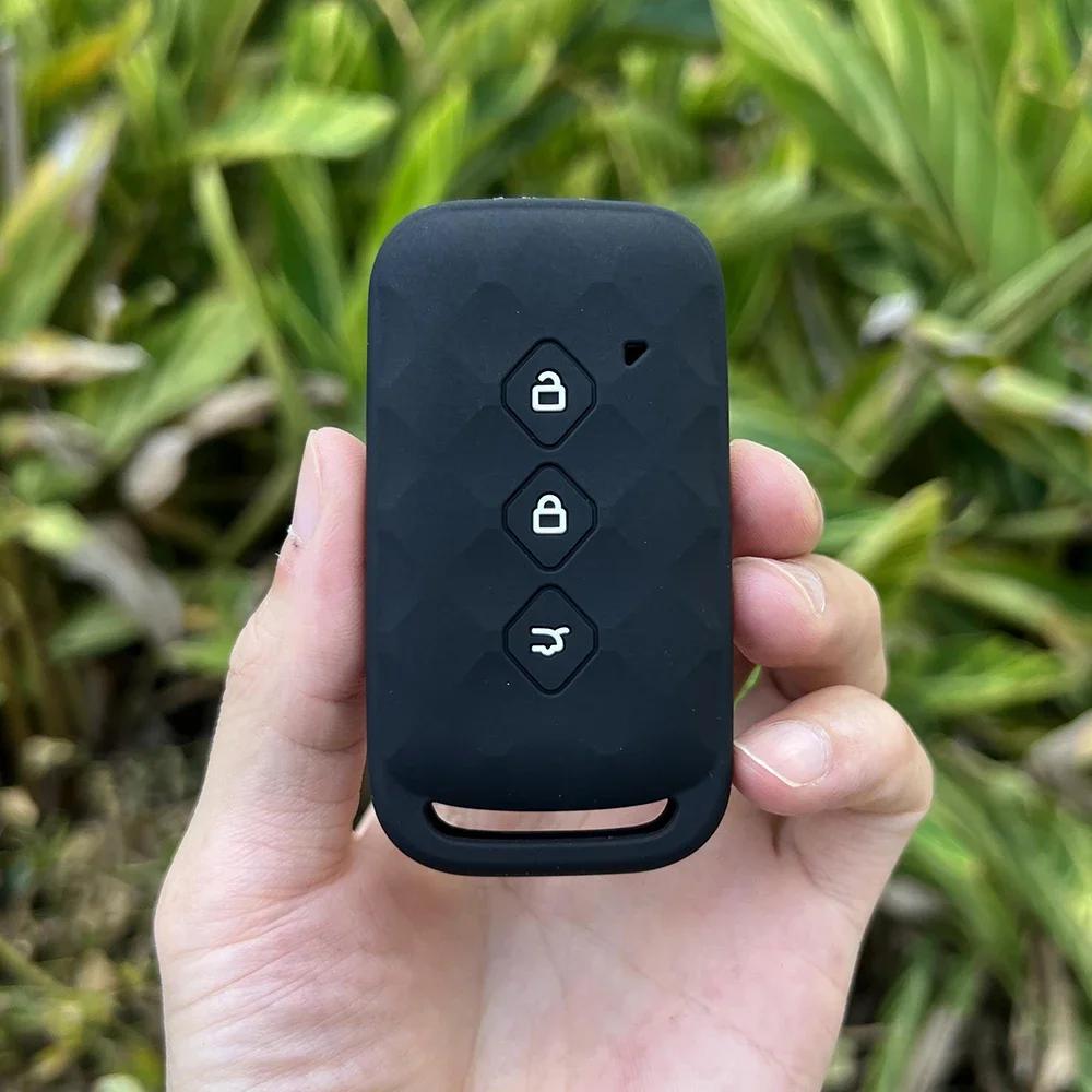3 Button Silicone Car Key Cover Protect Case Set for Baojun 510 730 360 560 RS-5 530 630 Wuling Hongguang S Keychain Accessories
