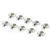 20pcs Embroidered Bee Embroidered Patches Bee Shape Sewing Patches Decoration Iron On Patches  Dress