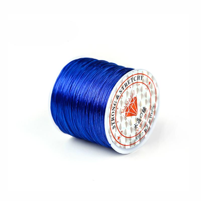 1 Roll Transparent Elastic Crystal Line Beading Cord for Jewelry Making and Garment Accessories