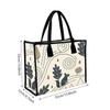 Cute Squirrel Pattern Canvas Tote Bag Casual Large Capacity Daily Handbag for Shopping Work Travel