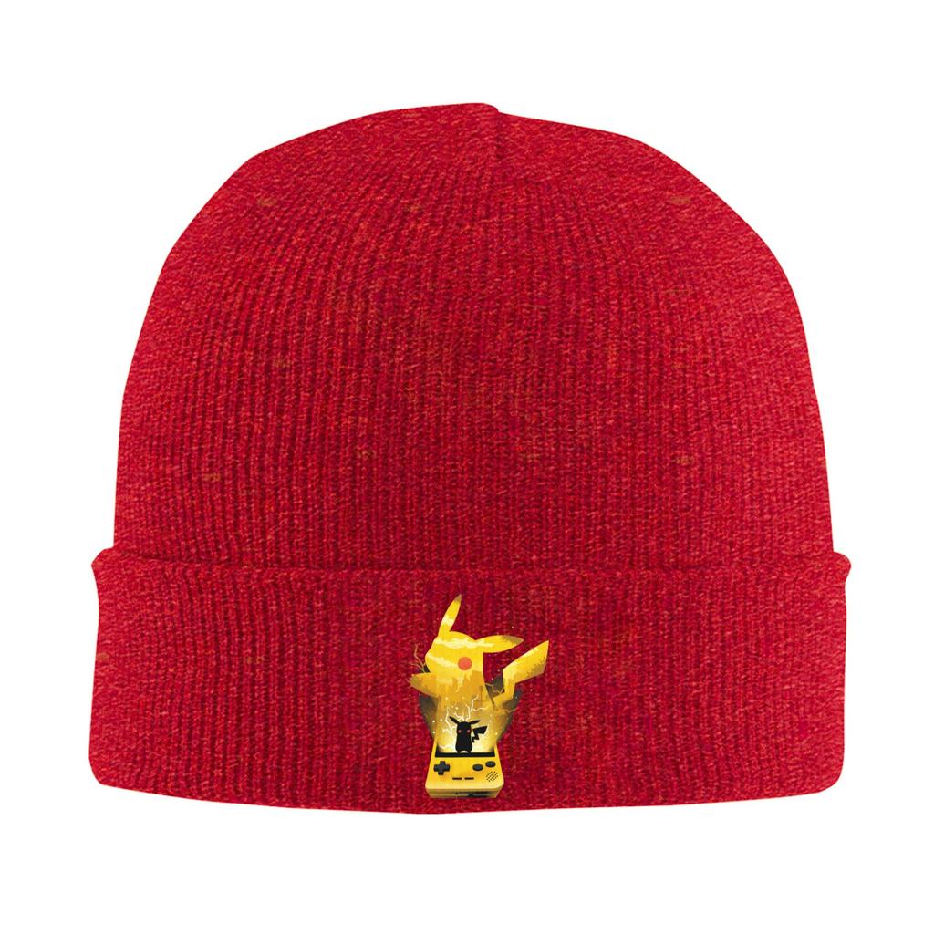Pokemon Knitted Caps Womens Unisexs Beanies Winter Hats Acrylic Hip Hop Melon Cap