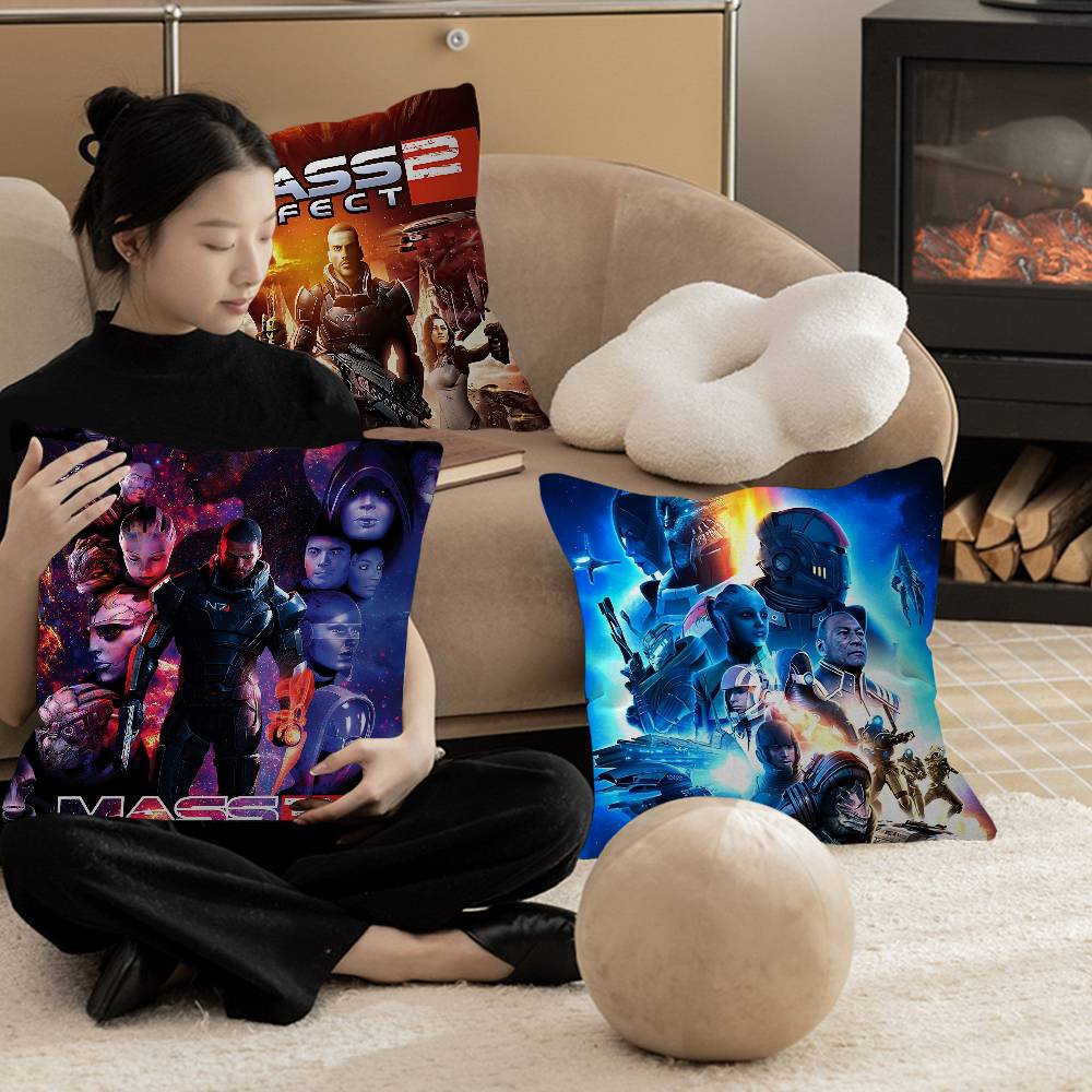 Mass Effect Game Pillow Cushion Cover Pillowcase Living Room Sofa Home Decor