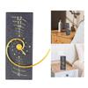 Spirals Fibonaccis Rectangular Wall Clock Combining Mathematical Aesthetic and Modern Styles for Unique Homes Decors 25-26s