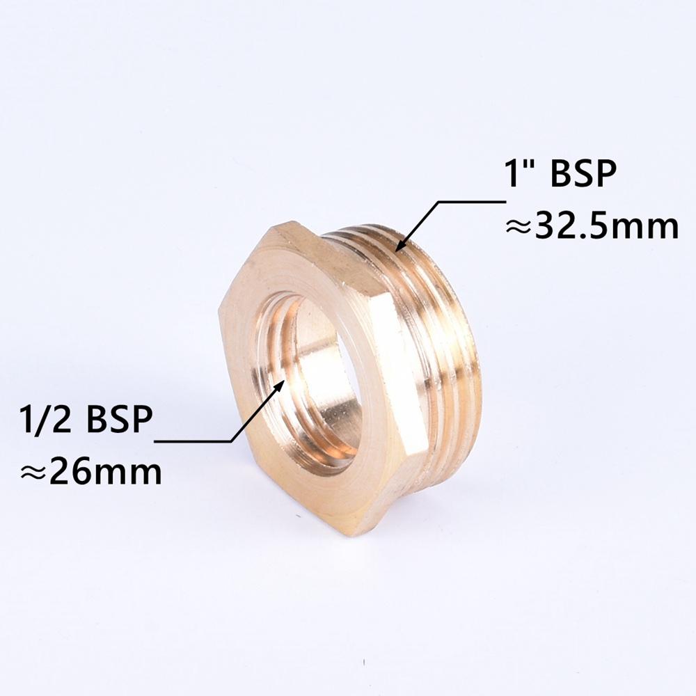 Brass Hex Bushing Reducer Pipe Fitting 1/8 1/4 3/8 1/2 3/4 F To M Threaded Reducing Copper Water Gas Adapter Coupler Connector