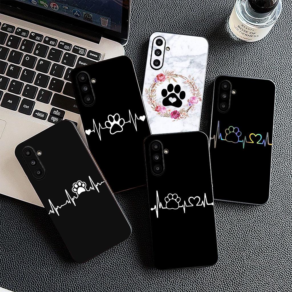 Phone Cover for Motorola Moto G55 G45 G75 G85 G13 Edge 50 30 Fusion 40 NEO Ultra Pro Soft Case Cat Cute Dog Paw Wallpaper