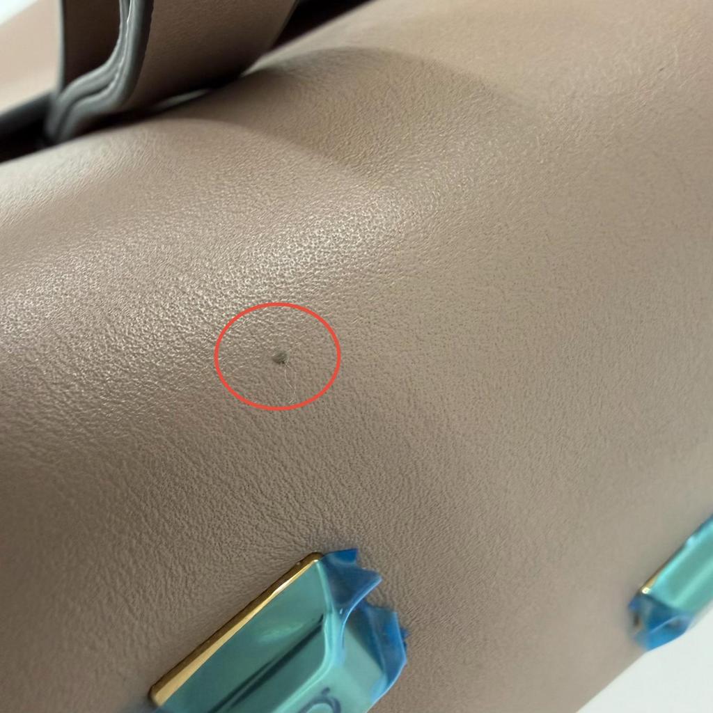 Ausgezeichnete Salvatore Ferragamo Handtasche Studio Gancini Weiches Leder 2-Wege Braun Gebraucht