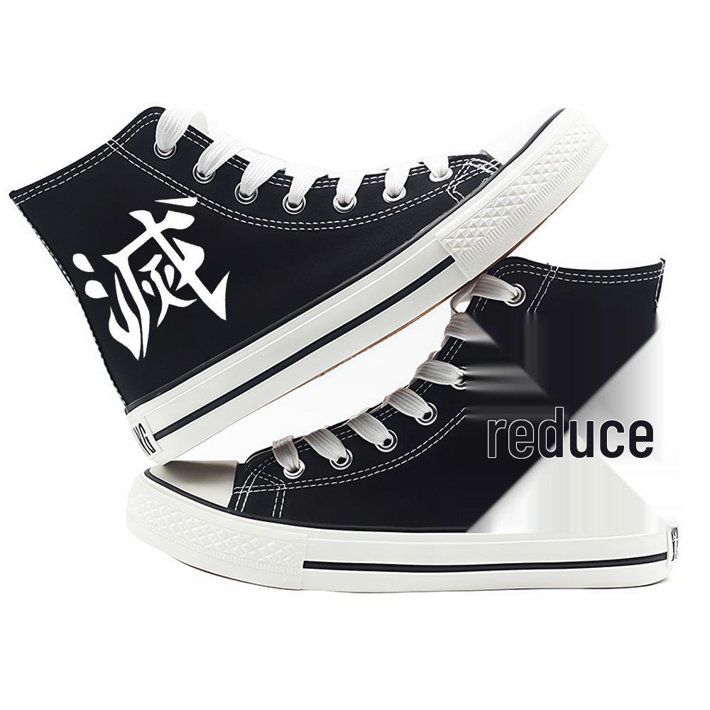 Scarpe da Ginnastica Alte in Tela Demon Slayer - Unisex Moda Cartoni Animati