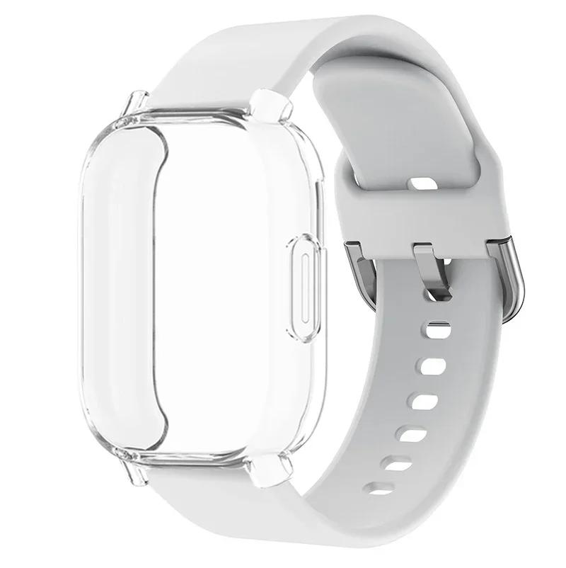 Protector Case+Silicone Strap For Xiaomi Redmi Watch 5 active/5 Lite Full Cover Screen TPU Soft Shell and Breathable Sport Bands