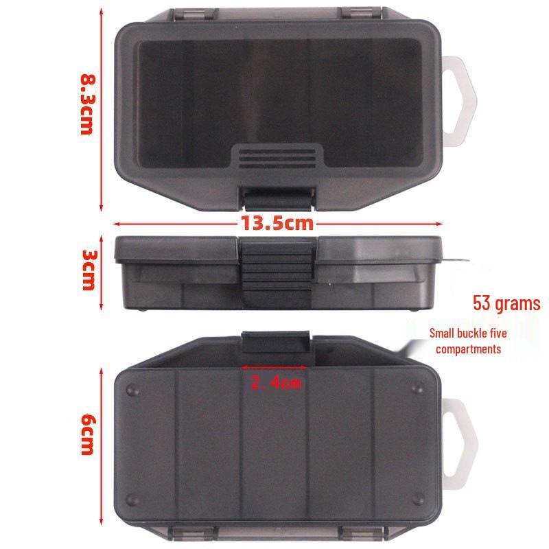 5-Grid Gun-Color Fishing Tackle & Lure Storage Box