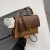 High Sense Handbags Women's Autumn and Winter Solid Color All-Matching Shoulder Bag Retro Minority Crossbody Commuter Bag