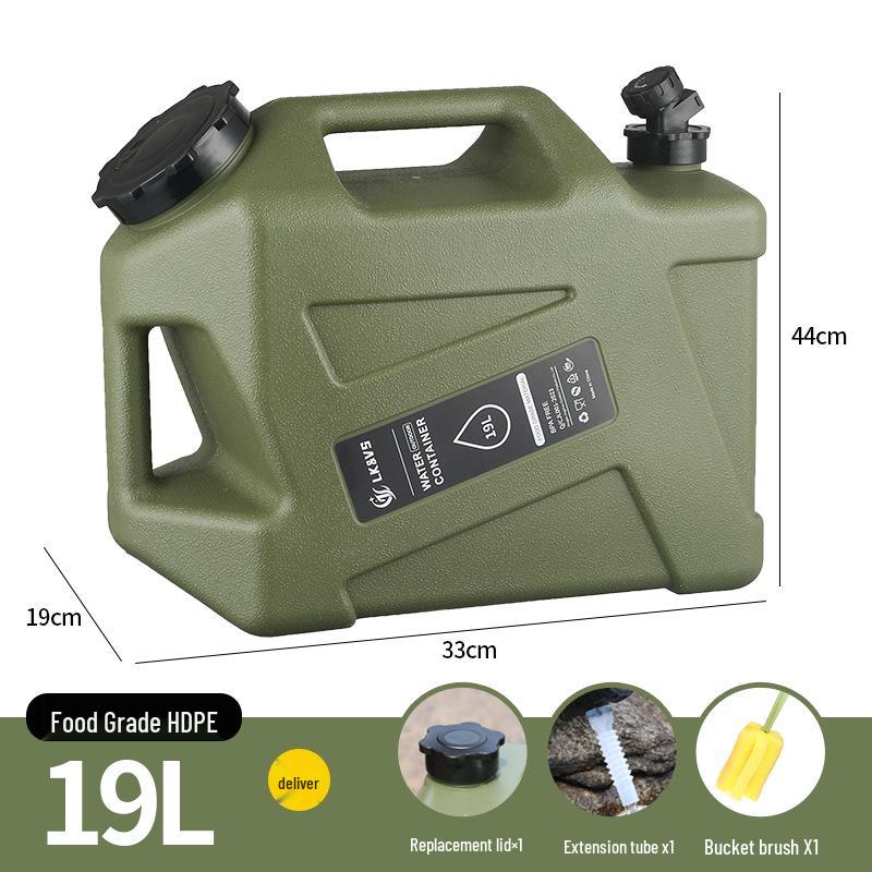 Montowany na samochodzie zewnętrzny kempingowy zbiornik na wodę z kranem