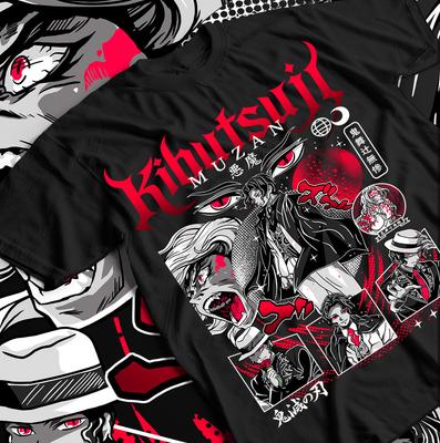 Muzan T-Shirt Kimetsu No Yaiba Demon Slayer Anime No Yaiba Manga Gift Shirt