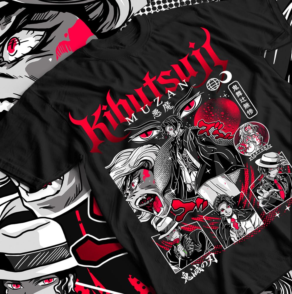 

Футболка Мудзан Клинок Рассекающий Демонов Kimetsu No Yaiba Аниме Клинок Манга Подарочная Футболка S