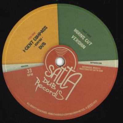 12-Zoll-Schallplatte ISAYAH - I Cient Compass Dub Hörner-Schnitt SDR12005 Satta Dub EU 2022 Europa Reggae Ska Dub