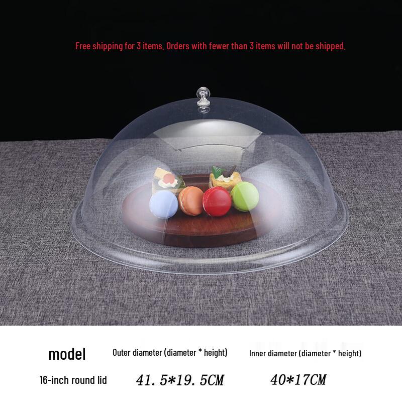 60x40 Rectangular Transparent Plastic Food Cover