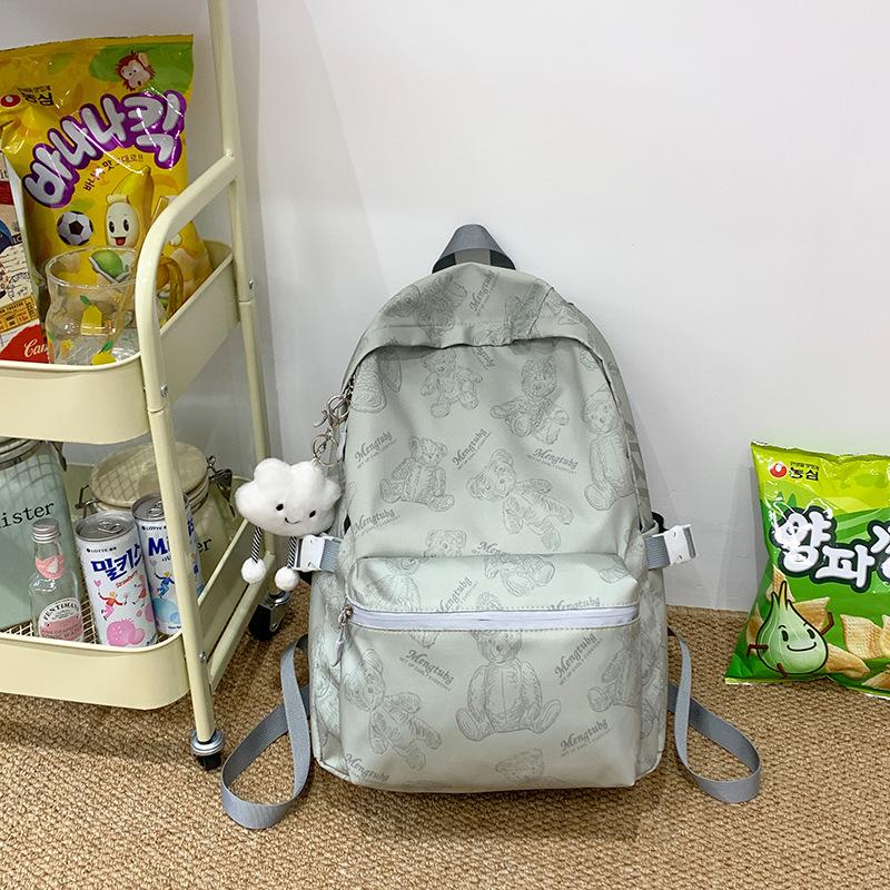 Schoolbag Japanese Cute Printed Bear Schoolbag for Primary School Students Grade 1-1 Backpack for Girls High Value Junior High School Backpack