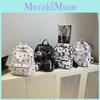 Cherry Butterfly Flower Print Backpack Lightweight School Bag For Gift Women