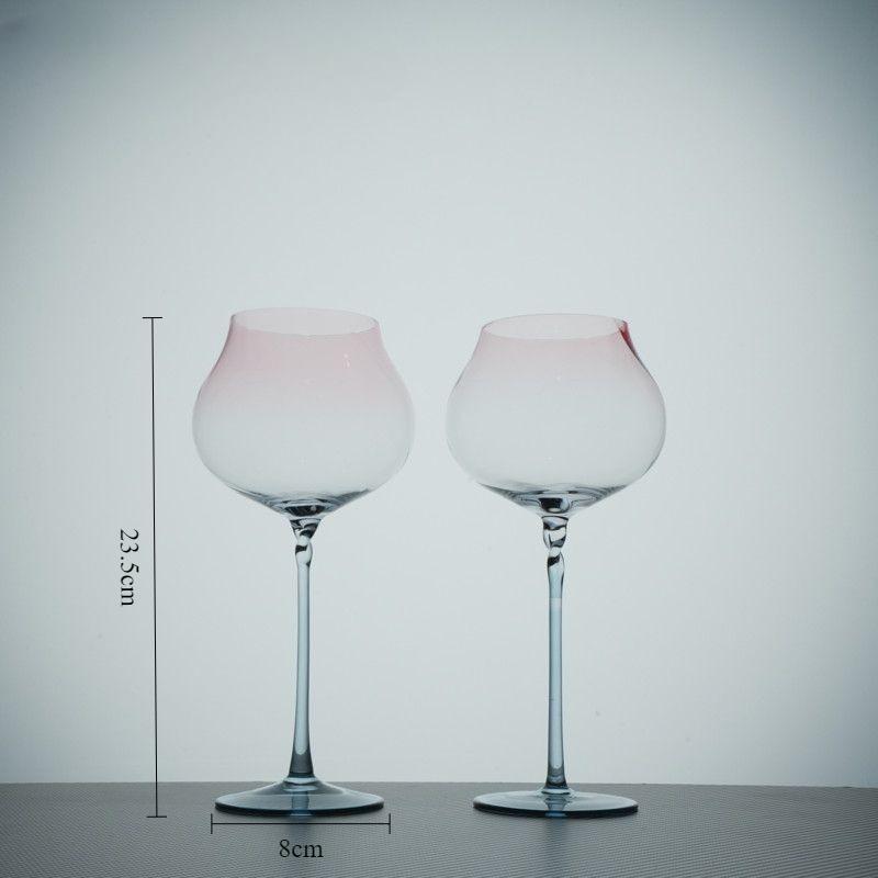 

Ультратонкие Большие Бокалы для Бургундского Вина, Бокалы для Сервировки, Для Домашнего Использования, Тонкая Ножка, Хрустальные, Элегантные Бокалы для Красного Вина, Набор