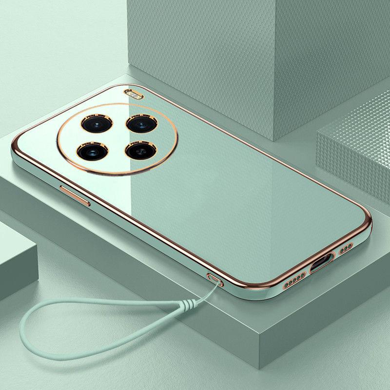 Per vivo X200 Pro mini Custodia vivo X200 Pro mini Custodia per telefono V2419A V2405DA Custodia Lussuosa Placcatura Quadrata Antiurto Copertura Posteriore