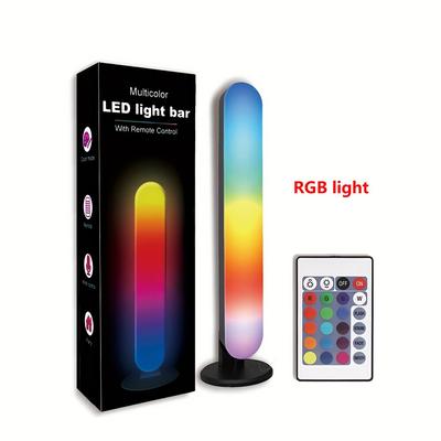 1PC RGB vyzvednutí světelného rytmu hudby světel Upgradovaný USB dobíjecí model Vánoční dekorace Stolní RGB světelný pruh Rytmus hudby