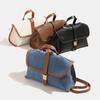Celebrity-style Mini Denim Briefcase, New Denim Crossbody Bag, Commuter High-end Handbag, Travel Bag