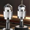 Hex Shank Drill Chuck Adapter Knurled ThreeJaw Metal Power Tool Accessory