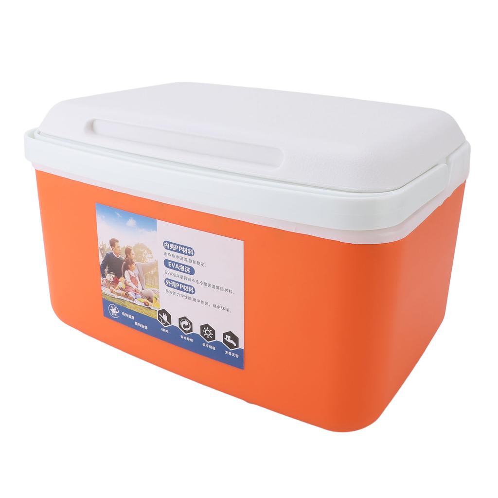 8L Isolierte Tragbare Kühlbox Effiziente Warm-Kalt-Isolierung Tragbare Harte Kühlbox Eisbox für