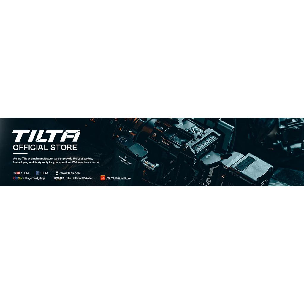 TILTA Vintage Klatka do Aparatu dla Canon PowerShot V1 Zestaw Bazowy - Czarny Osłona Przeciwwiatrowa Mikrofonu Płytka Górna Płytka Montażowa z Drewnianym