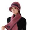 Knitted Basin Hat for Old Ladies and Grandmothers Ear Protection and Warm Rabbit Woolen Hats for Middle Aged and Elderly Mothers In Autumn and Winter.