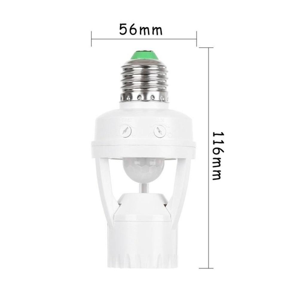 E27 Motion Sensor Light Switch E27 Base Lamp Holder 100-240V Motion Detector With Light Control Smart Switch Socket Adapter