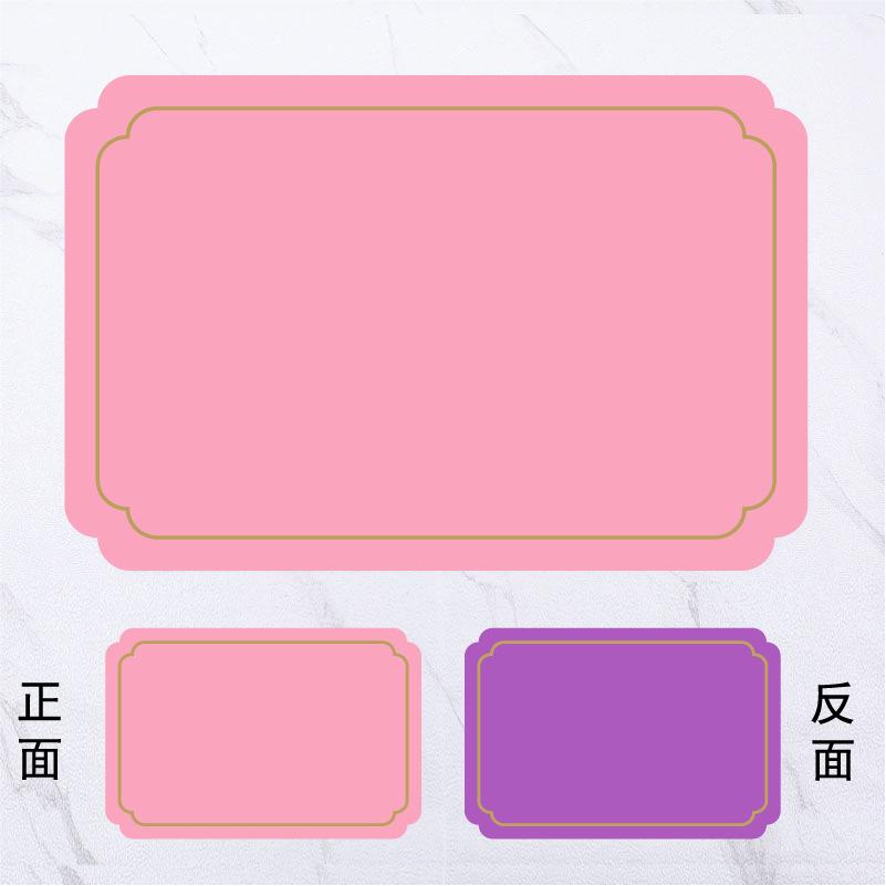 Square light luxury leather placemat waterproof and oil-proof west dining table thermal insulation mat home hotel high temperature resistant coaster