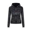 American Vintage Washed Hoodie Mens Slim Fit Short Sweatshirt Streetwear Rock Style