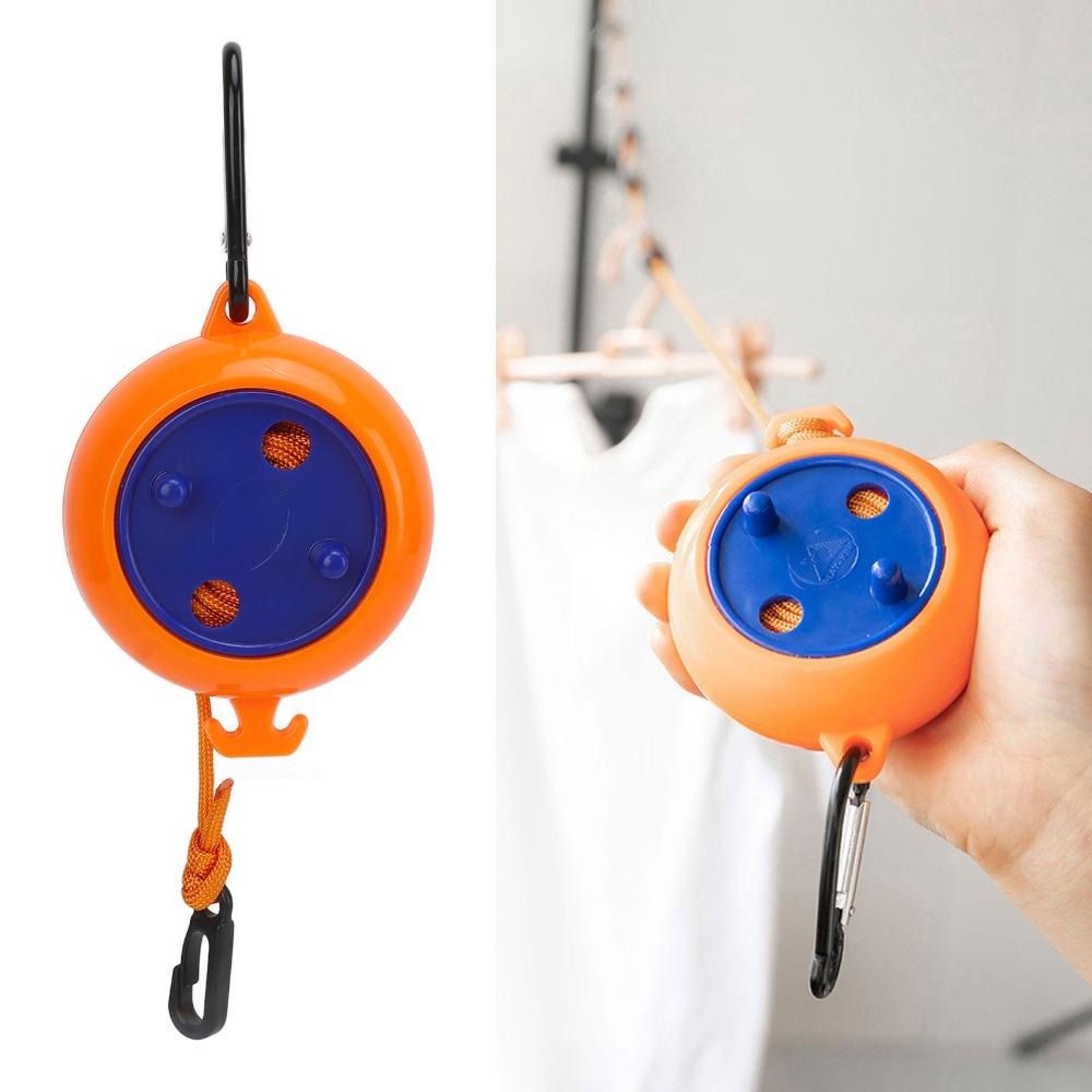 Antiskid Portable Clothesline Cord Punch Free Retractable Clothesline Laundry Drying Rope  Camping